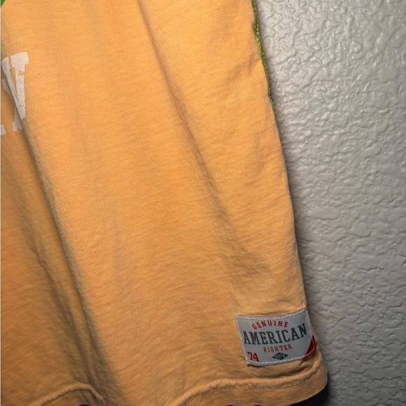 American fighter by Affliction Orange Green XL Men’s - Picture 7 of 9